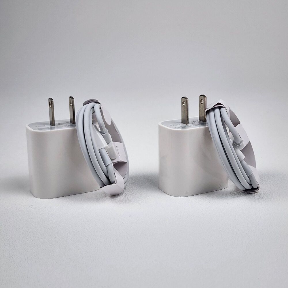 20W USB-C Chargers + USB-C to C Cables 3ft – 2 PACK - Generic